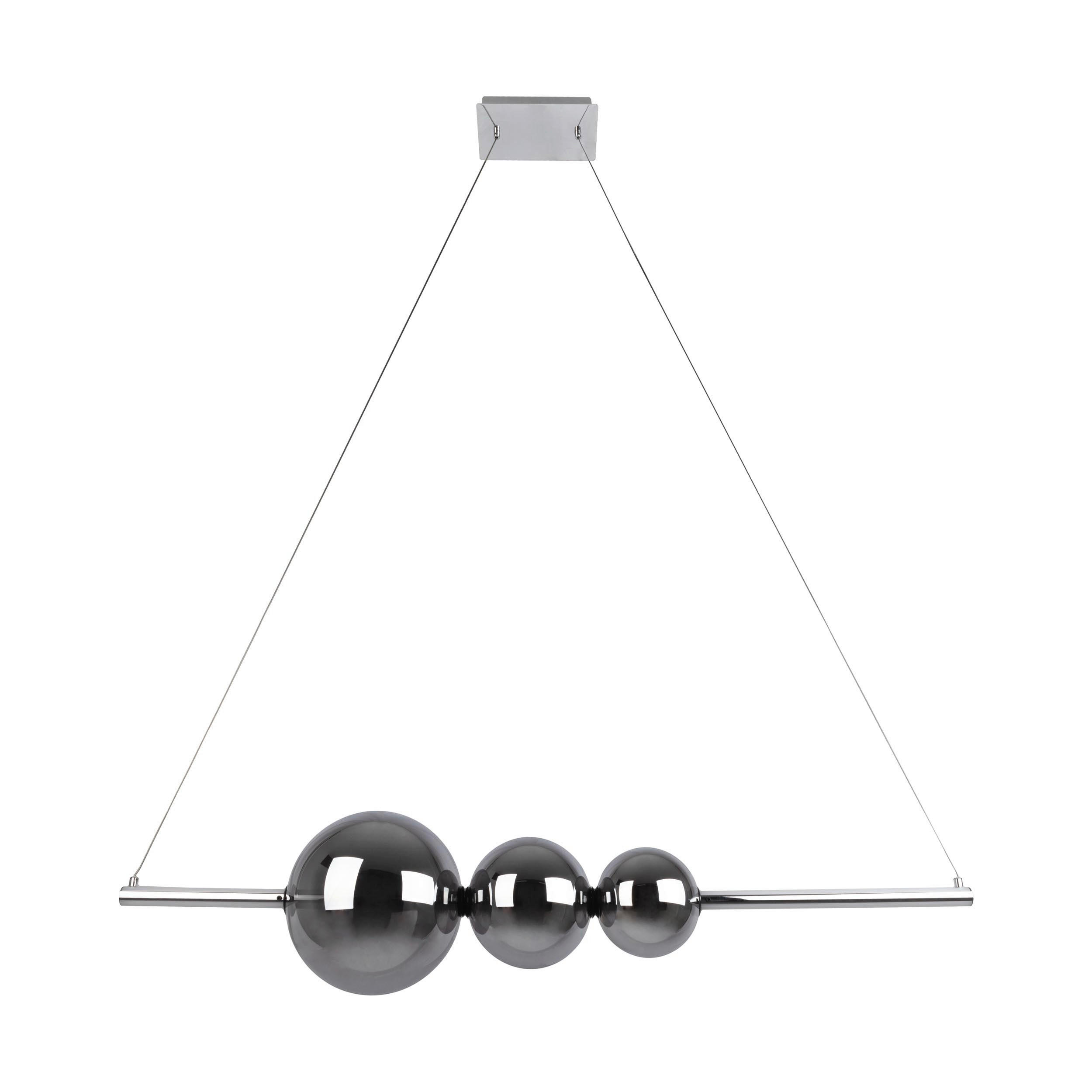 LED-PENDELLEUCHTE Nova 125,3/25/150 cm  - Design, Glas/Metall (125,3/25/150cm) - Näve