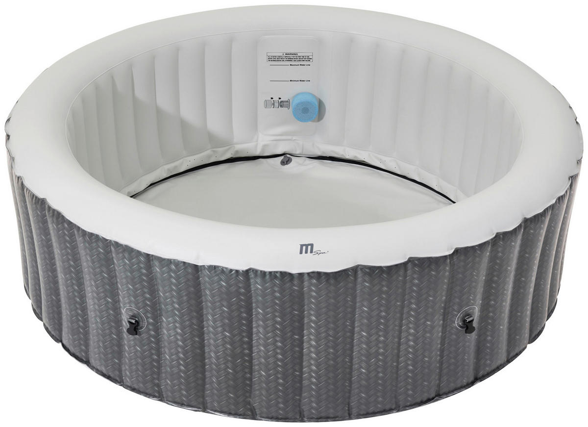 WHIRLPOOL MSPA COMFORT OTTOMAN 204/70 cm  - Anthrazit/Weiß, KONVENTIONELL, Kunststoff (204/70cm) - Atrigo