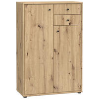 KOMMODE , 73,7/111,1/34,8 cm, 2 Schublade(n)  - Eiche Artisan, Design, Holzwerkstoff (73,7/111,1/34,8cm)