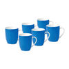 KAFFEEBECHERSET VARIO 6-teilig  - Blau/Weiß, Basics, Keramik (25,5/21,5/9,5cm) - Van Well