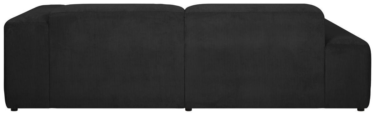 ECKSOFA in Cord Anthrazit  170/252 cm  - Anthrazit/Schwarz, Design, Kunststoff/Textil (170/252cm) - MID.YOU