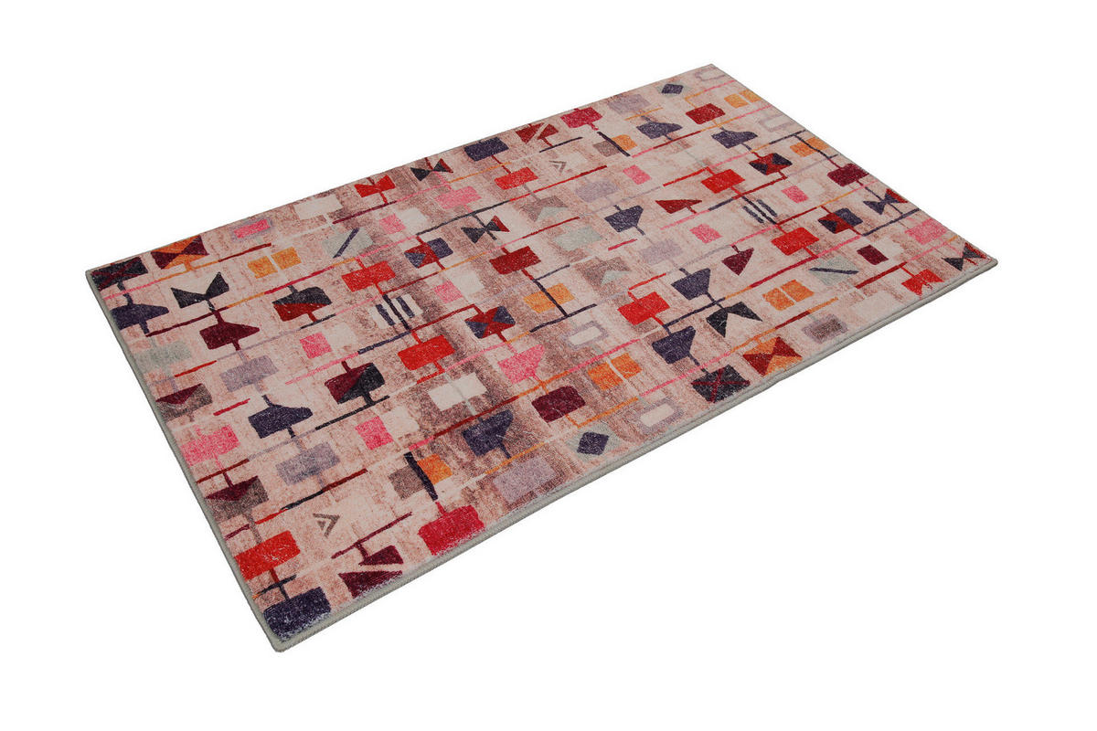 BADTEPPICH Multicolor 55/65 cm  - Multicolor, Basics, Kunststoff/Textil (55/65cm) - WECON HOME