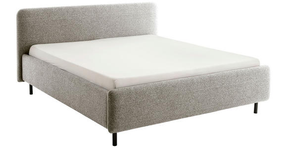 POLSTERBETT Lattenrost, Bettkasten Beige 180/200 cm  - Birkefarben/Beige, Design, Holz/Textil (180/200cm) - Xora