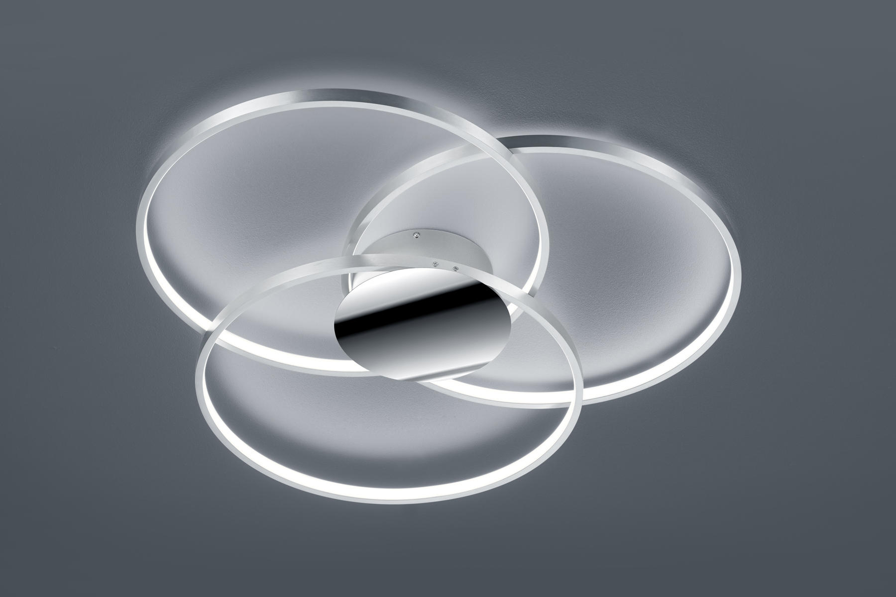 PLAFONIERĂ CU LED - antracit, Design, metal (80/8cm)