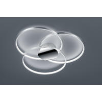PLAFONIERĂ CU LED - antracit, Design, metal (80/8cm)