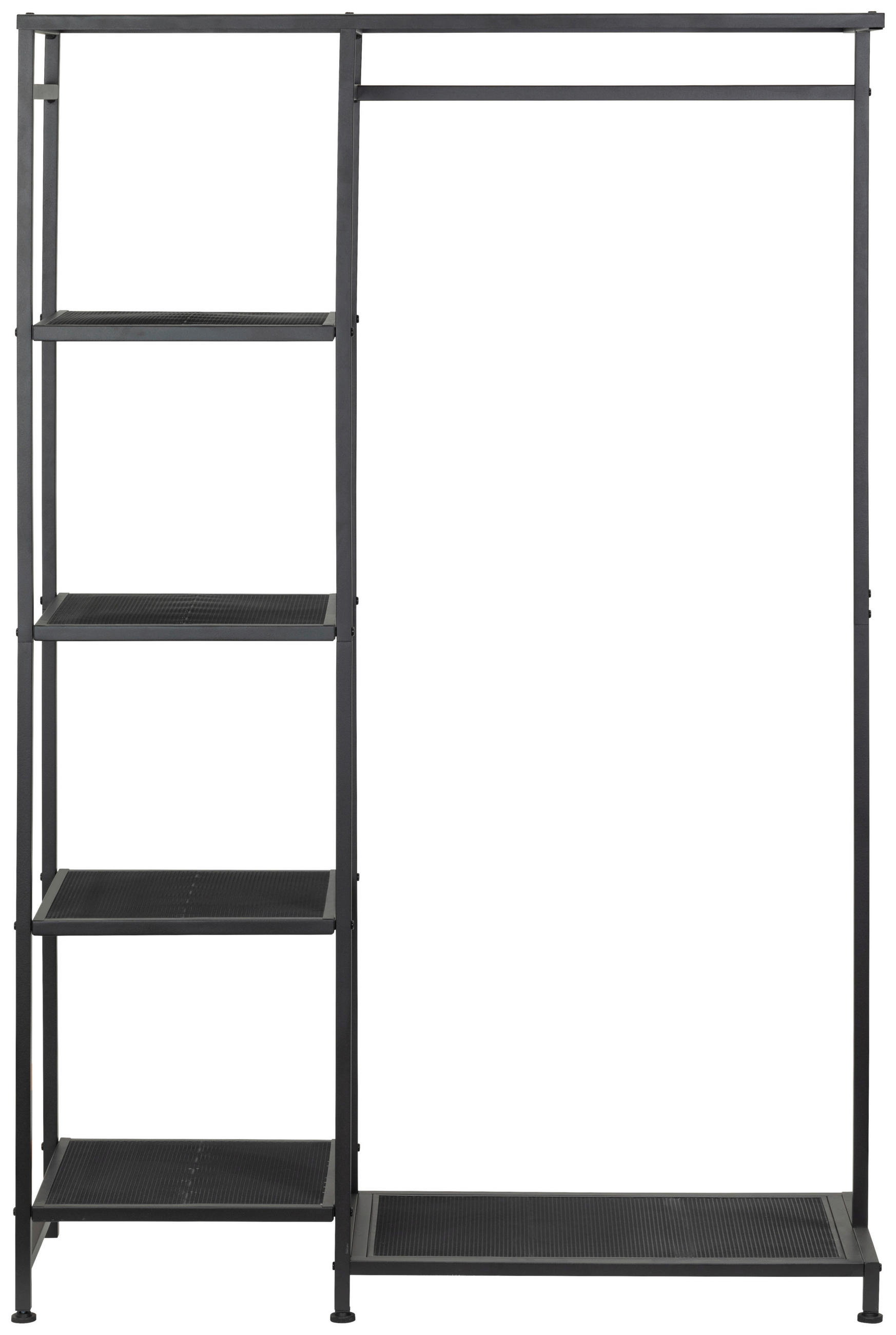 SKŘÍŇ NA ODĚV, černá, 100/165/36 cm - černá, Moderní, kov (100/165/36cm) - PBJ