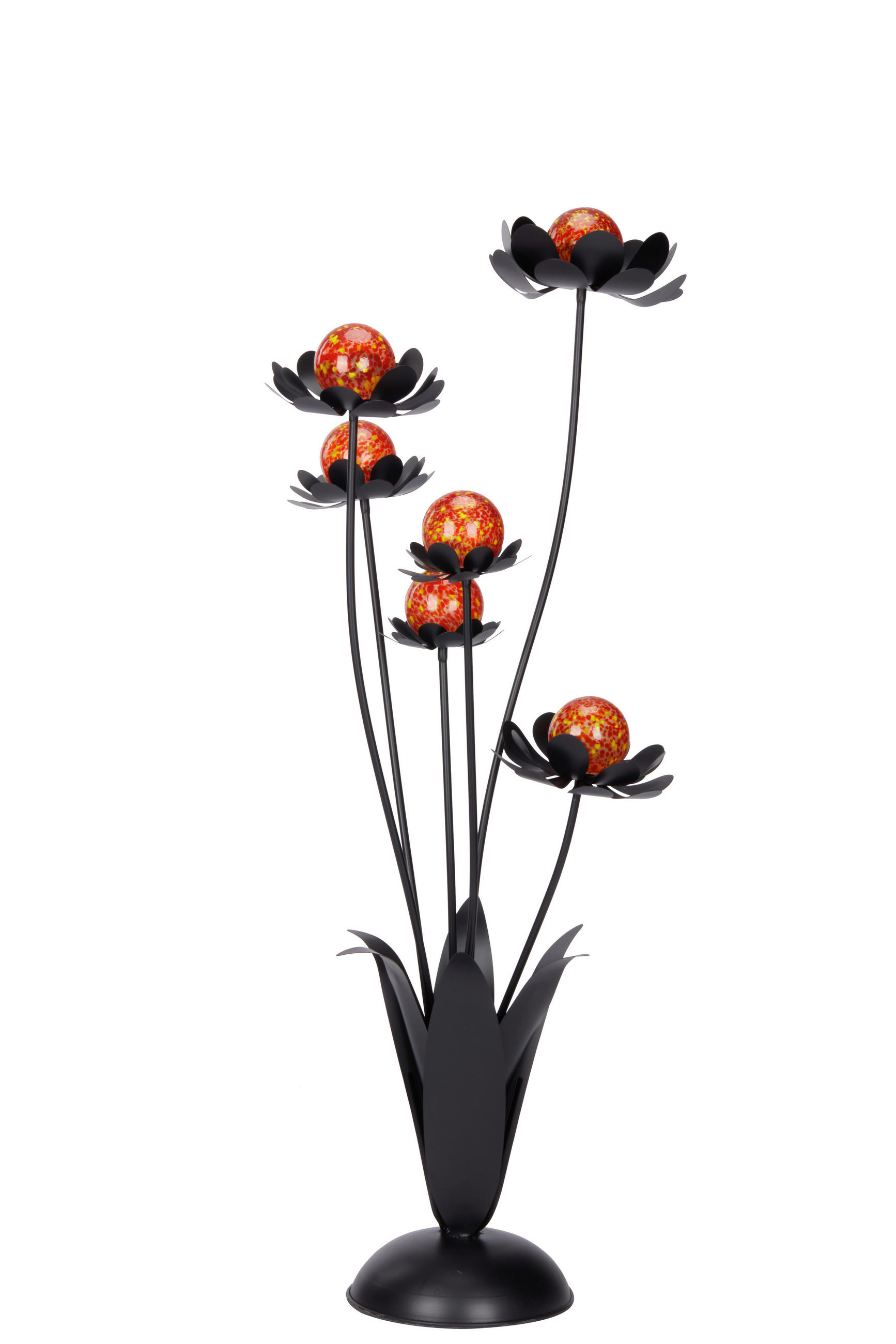 Floare Decorativă - portocaliu/negru, Basics, sticlă/metal (42/109/32cm) - Ambia Home