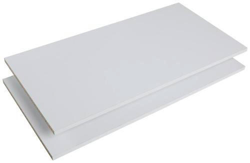 POLICA bijela  drvni materijal  - bijela, Moderno, drvni materijal (82,6/1,5/40cm) - Ti'me
