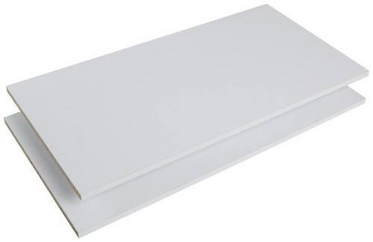POLICA bijela  drvni materijal  - bijela, Moderno, drvni materijal (82,6/1,5/40cm) - Ti'me