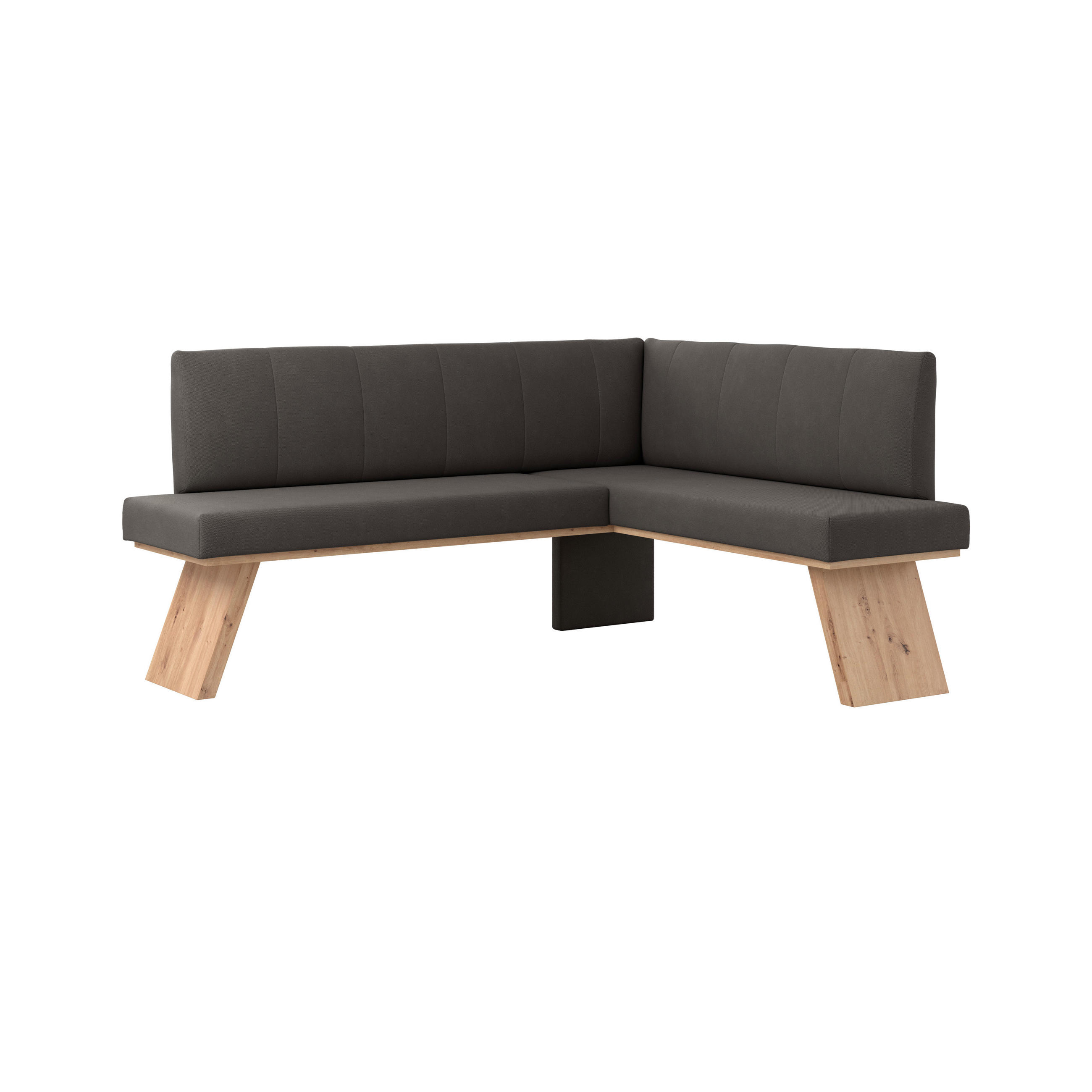 ECKBANK 185/150 cm Webstoff Anthrazit   - Eichefarben/Anthrazit, KONVENTIONELL, Textil (185/150cm)