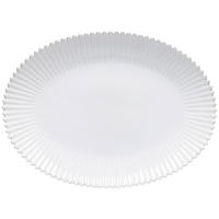 SERVIERPLATTE - Weiß Hochglanz, Basics, Keramik (40,8/30/4,3cm) - Costa Nova