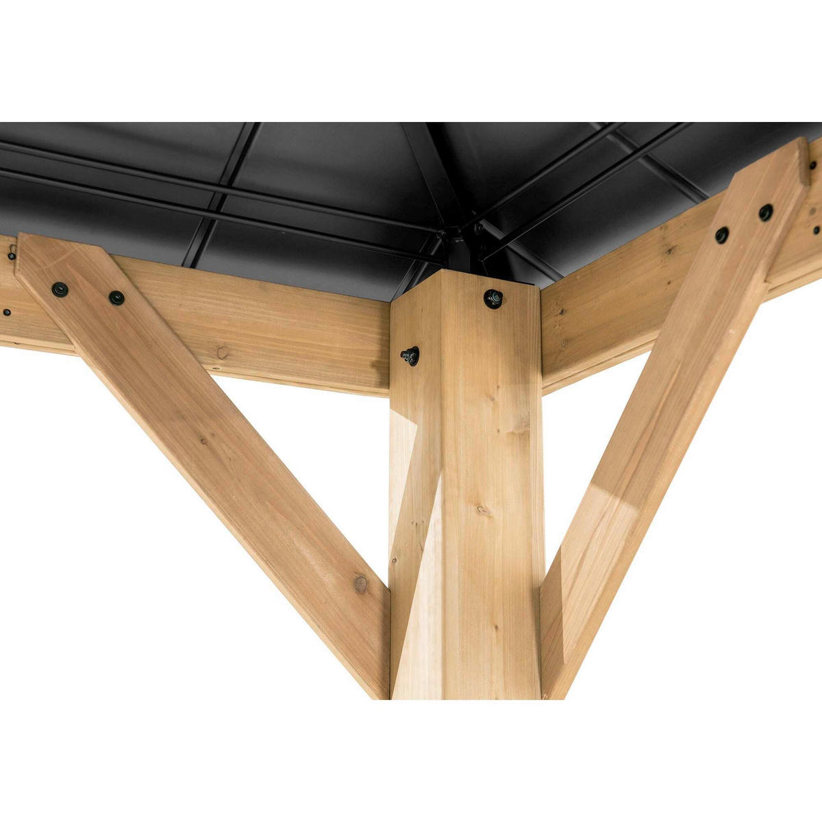 PAVILLON 393,5/286,5/335,5 cm   - Anthrazit, Basics, Holz/Kunststoff (393,5/286,5/335,5cm)