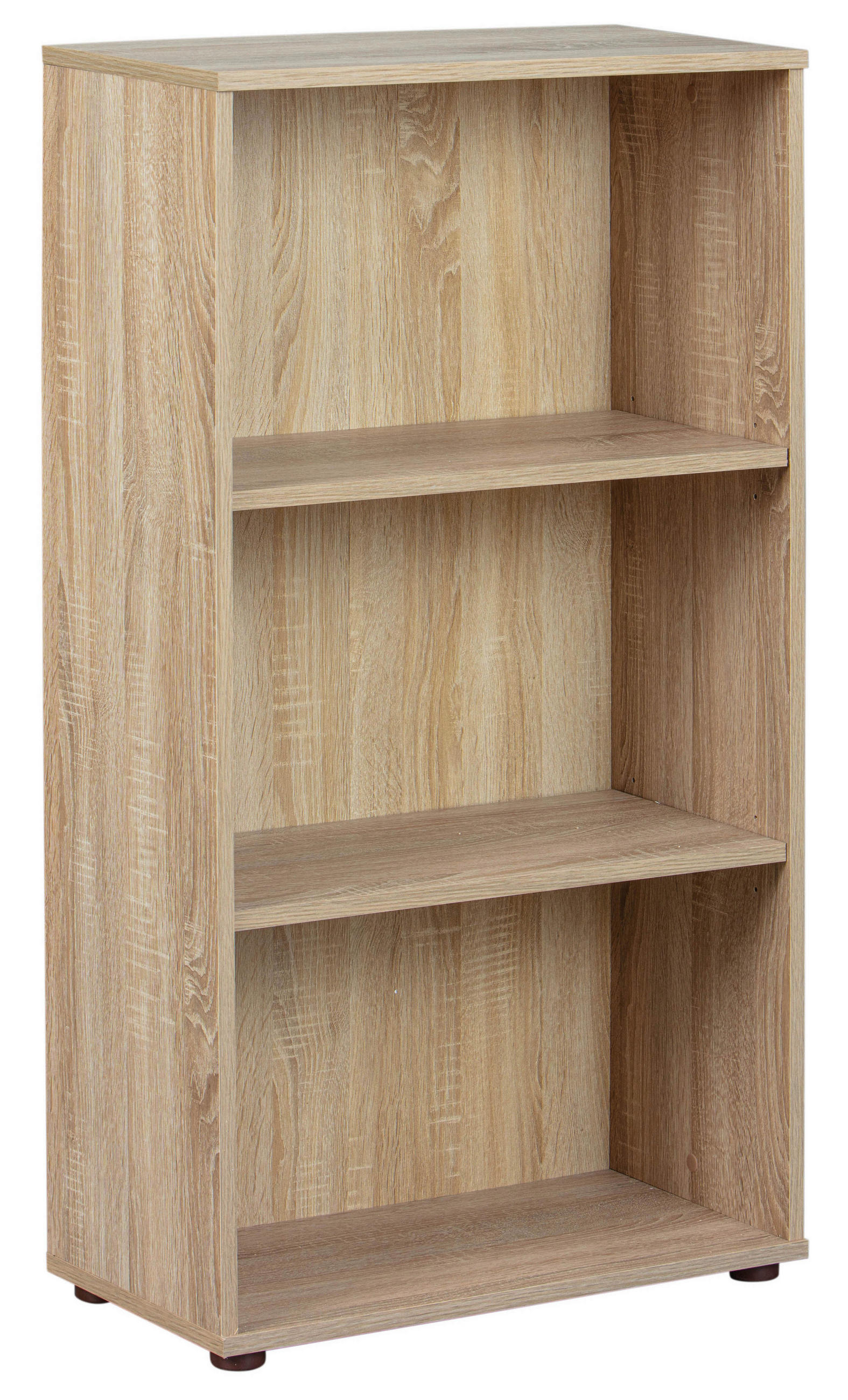 HYLLA i 60/110/30 cm Sonoma ek  - Sonoma ek/svart, Basics, trämaterial/plast (60/110/30cm) - MID.YOU