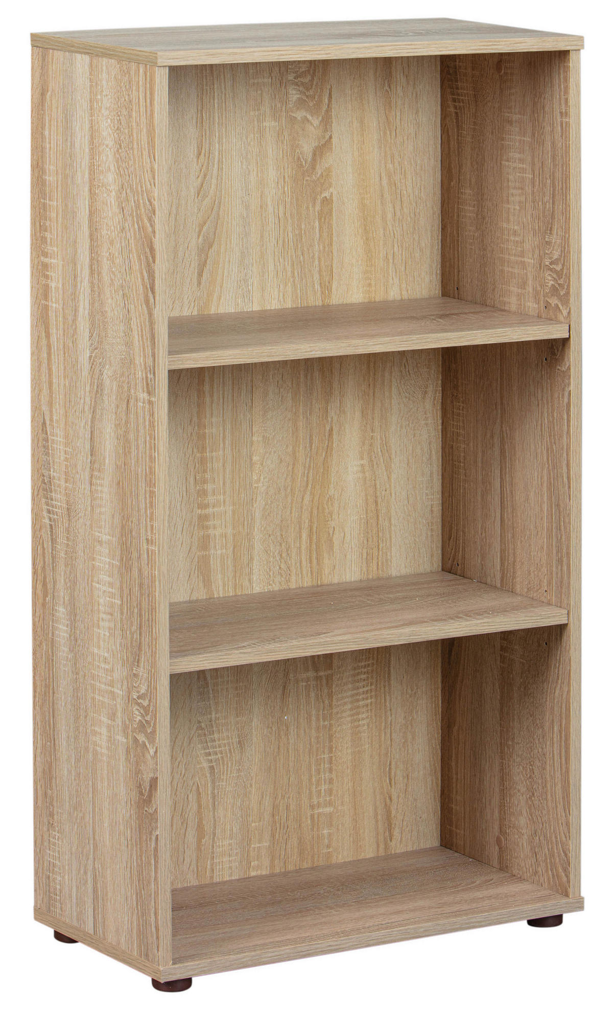 HYLLA i 60/110/30 cm Sonoma ek  - Sonoma ek/svart, Basics, trämaterial/plast (60/110/30cm) - MID.YOU