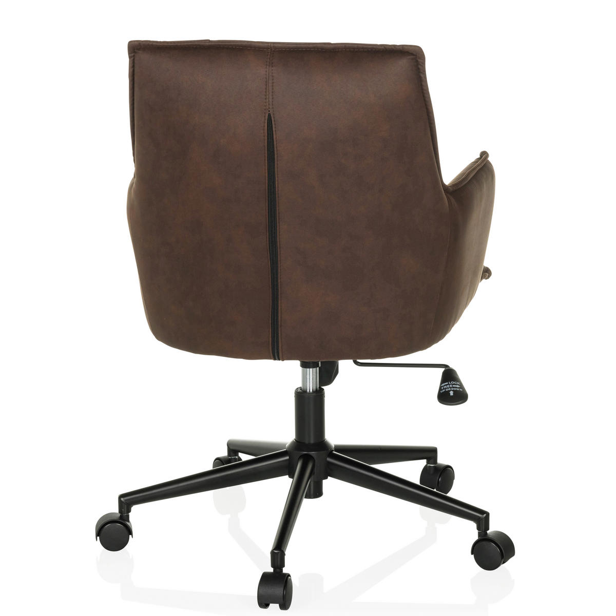 DREHSTUHL Dunkelbraun  - Dunkelbraun/Schwarz, MODERN, Kunststoff/Textil (54/85/70cm) - MID.YOU