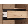 DREHTÜRENSCHRANK 5-türig Schwarz, Eiche Artisan  - Schwarz/Eiche Artisan, Basics, Glas/Holzwerkstoff (138/210,5/54cm) - Xora