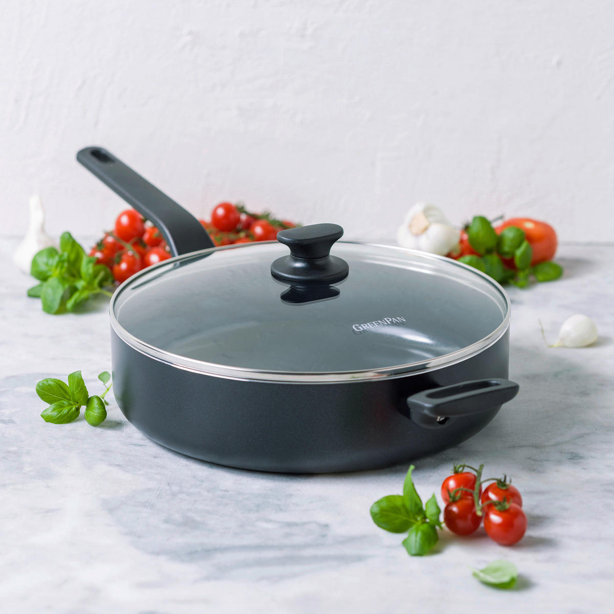 SCHMORPFANNE Essence Keramikbeschichtung 28 cm  - Schwarz, Basics, Glas/Metall (28cm)