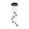 LED-PENDELLEUCHTE 40/40/180 cm   - Grau, Design, Glas/Kunststoff (40/40/180cm) - Neuhaus PURE