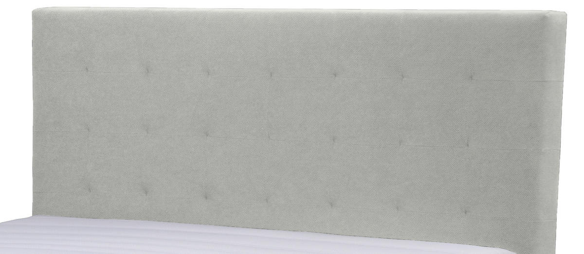 BOXBETT 100/200 cm  in Hellgrau  - Hellgrau/Schwarz, Konventionell, Kunststoff/Textil (100/200cm) - Moderano