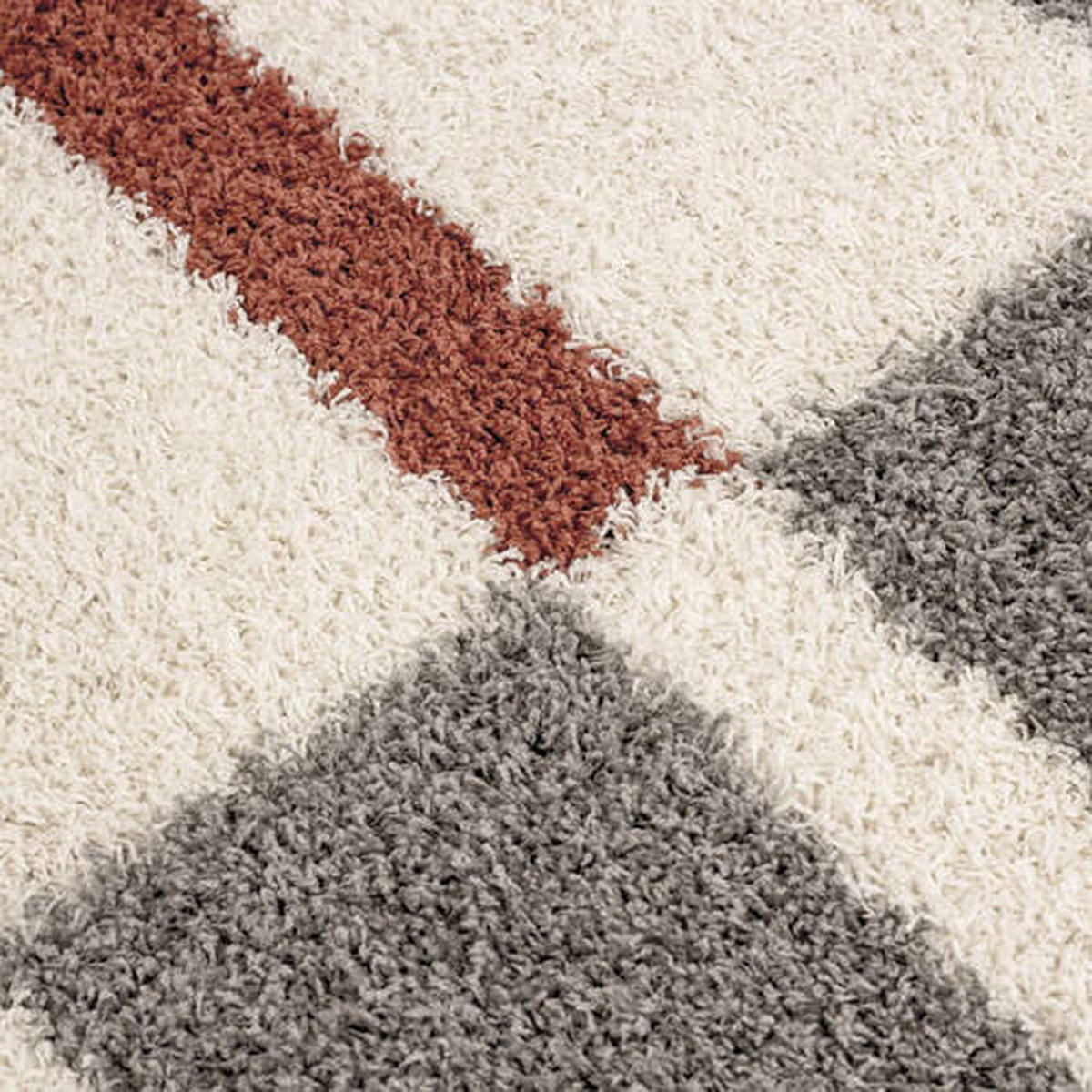HOCHFLORTEPPICH 200/200 cm Gala Terracotta  - Terracotta, Design, Textil (200/200cm) - Novel