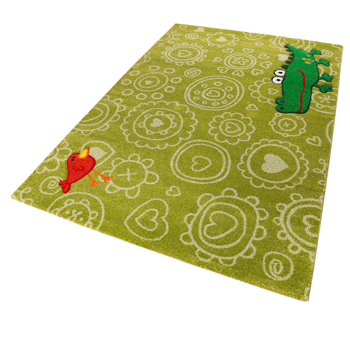 KINDERTEPPICH 80/150 cm Crocodile  - Grün, Trend, Textil (80/150cm) - Sigikid