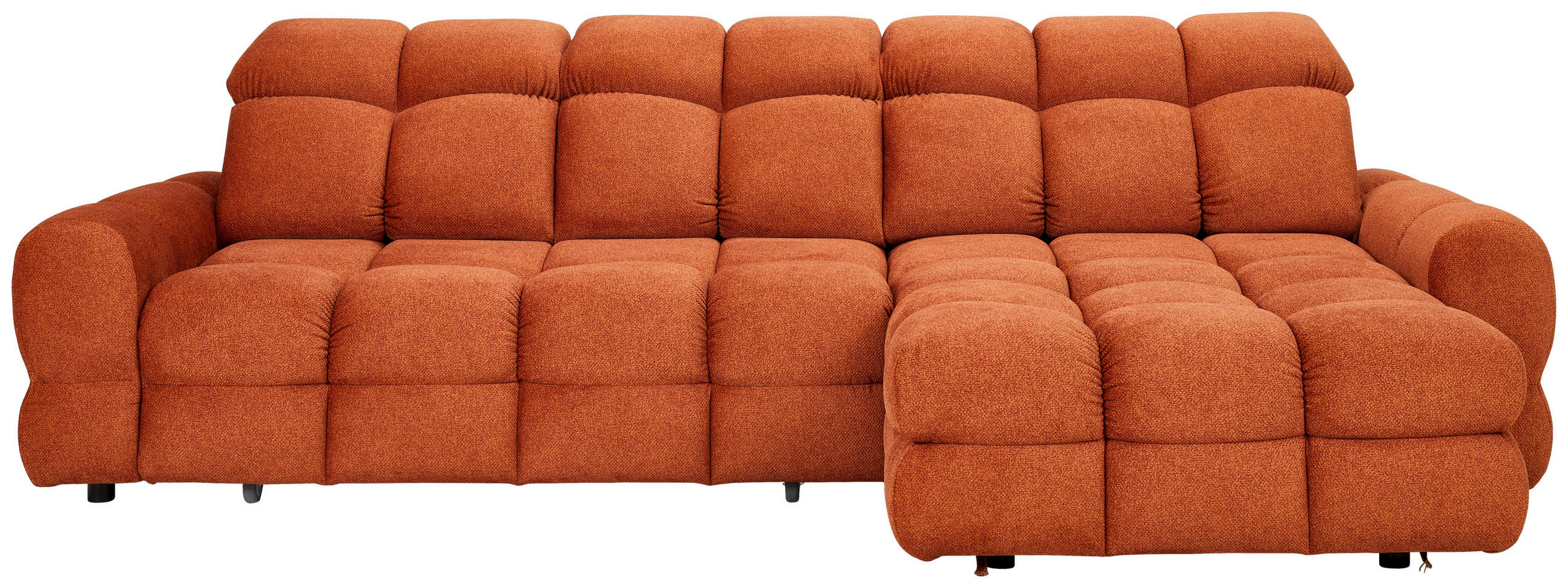HÖRNSOFFA i velour kopparfärgad  - svart/kopparfärgad, Design, textil/plast (283/178cm) - Welnova