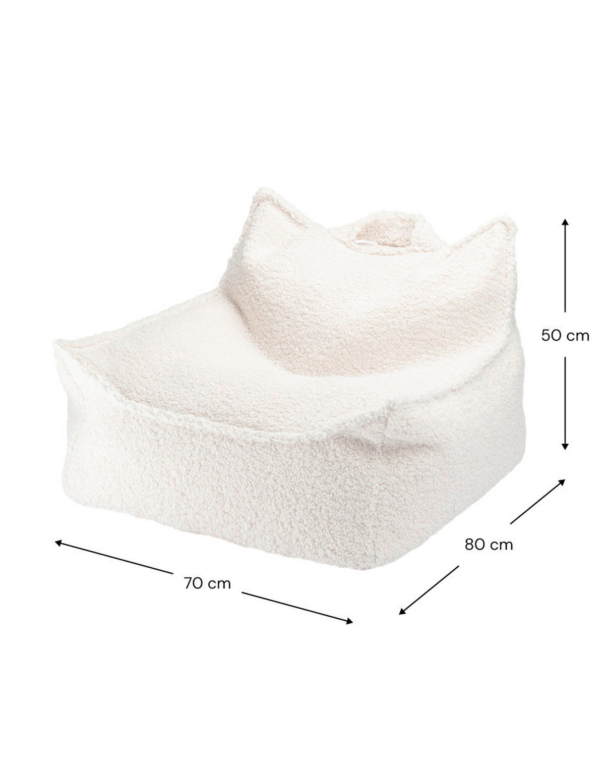 SITZSACK  - Weiß, Basics (80/70/50cm)