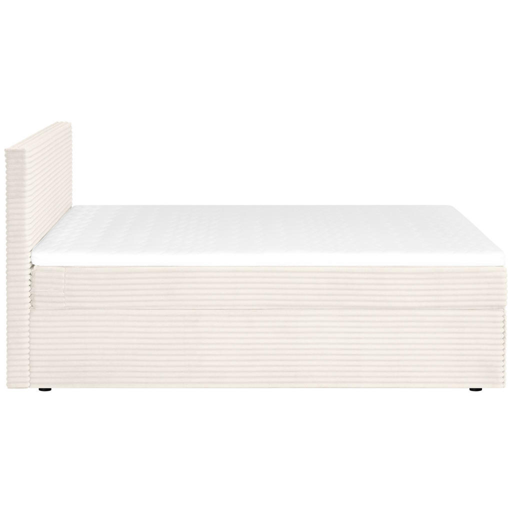 Thumbnail - Livetastic Boxbett, Creme, Textil, Tanne,Tanne, massiv, H3, Höhe ca. 17 cm, 180x200 cm, gepolstertes Kopfteil, Topper du...