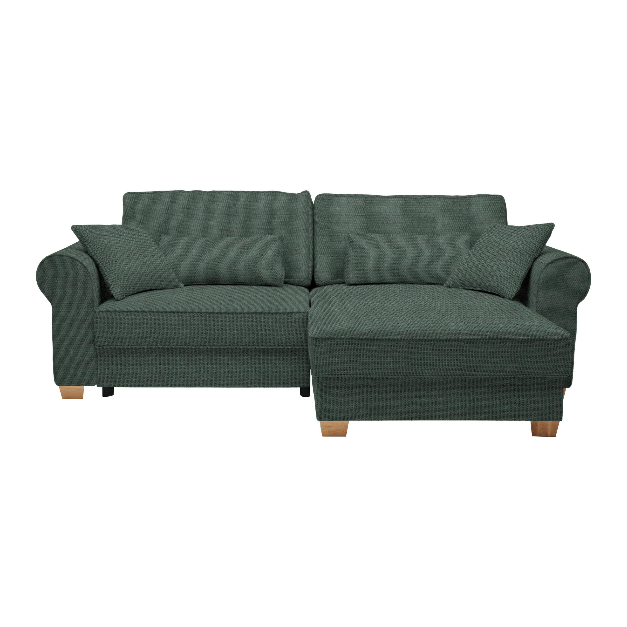 HÖRNSOFFA i mörkgrön  - mörkgrön, Modern, trämaterial/trä (255/185cm) - MID.YOU