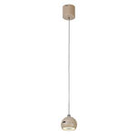 LED-HÄNGELEUCHTE Modula 80-200/9/9 cm  - Sandfarben, Design, Kunststoff/Metall (80-200/9/9cm) - Novel