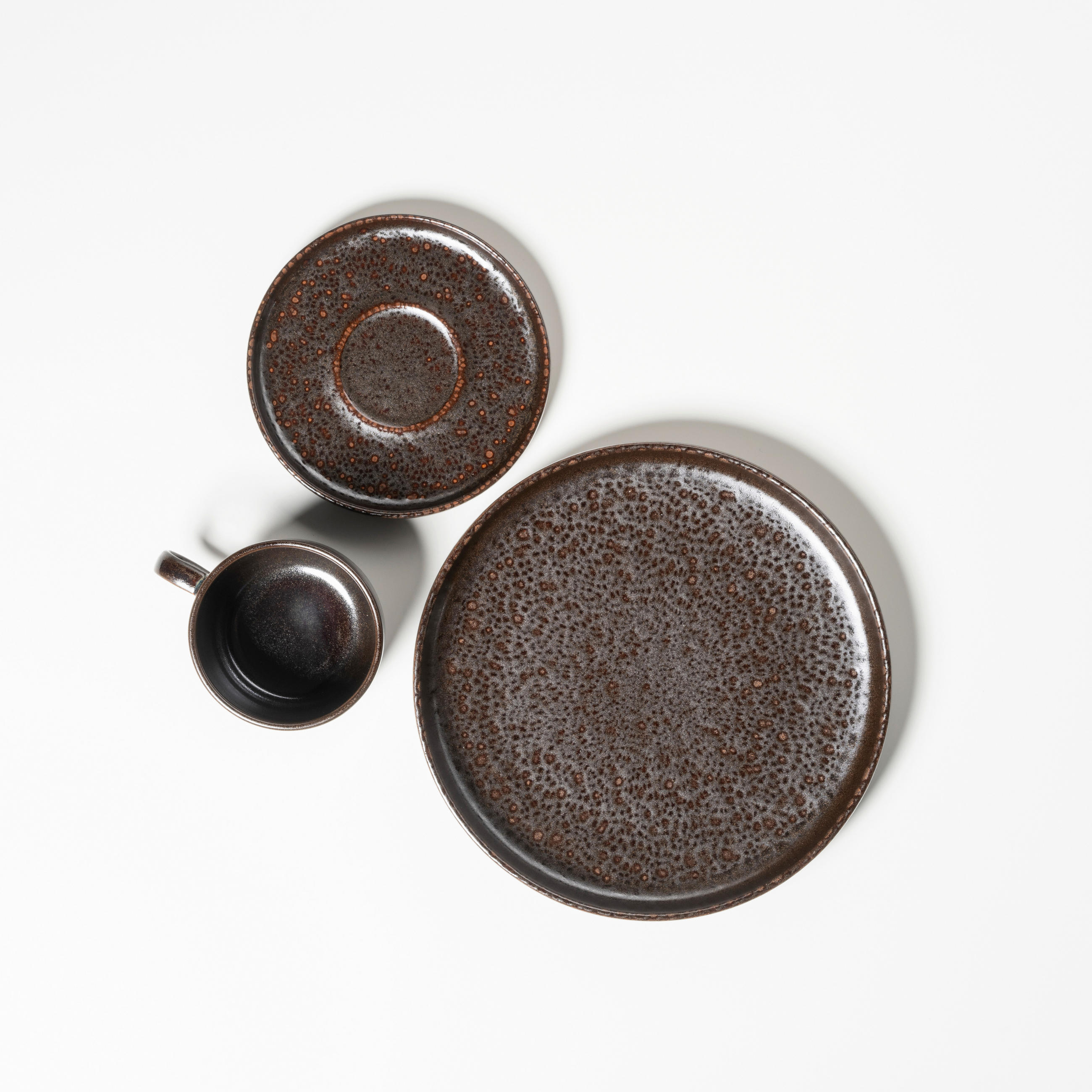 KAFFEESERVICE Braun GLOCKENKLANG 12-teilig  - Braun, Basics, Keramik - Gipfelstück