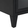 SIDEBOARD Schwarz  - Schwarz, Basics, Glas/Metall (120/58/42cm) - Livetastic