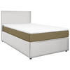BOXBETT 120/200 cm  in Gelb, Weiß  - Gelb/Weiß, KONVENTIONELL, Holz/Holzwerkstoff (120/200cm) - MID.YOU