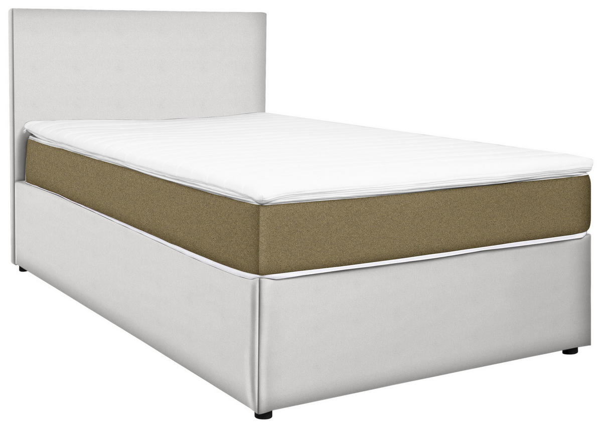 BOXBETT 140/200 cm  in Gelb, Weiss  - Weiss/Gelb, Konventionell, Holz/Holzwerkstoff (140/200cm) - MID.YOU
