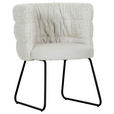 STUHL - Beige/Schwarz, Design, Textil/Metall (62/80/62cm) - Novel