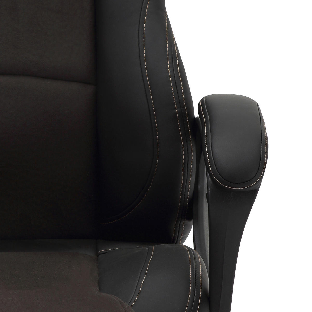 GAMINGSTUHL Schwarz, Dunkelgrau Kunststoff, Textil   - Dunkelgrau/Hellgrau, Design, Kunststoff/Textil (62/109-119/68cm) - MID.YOU