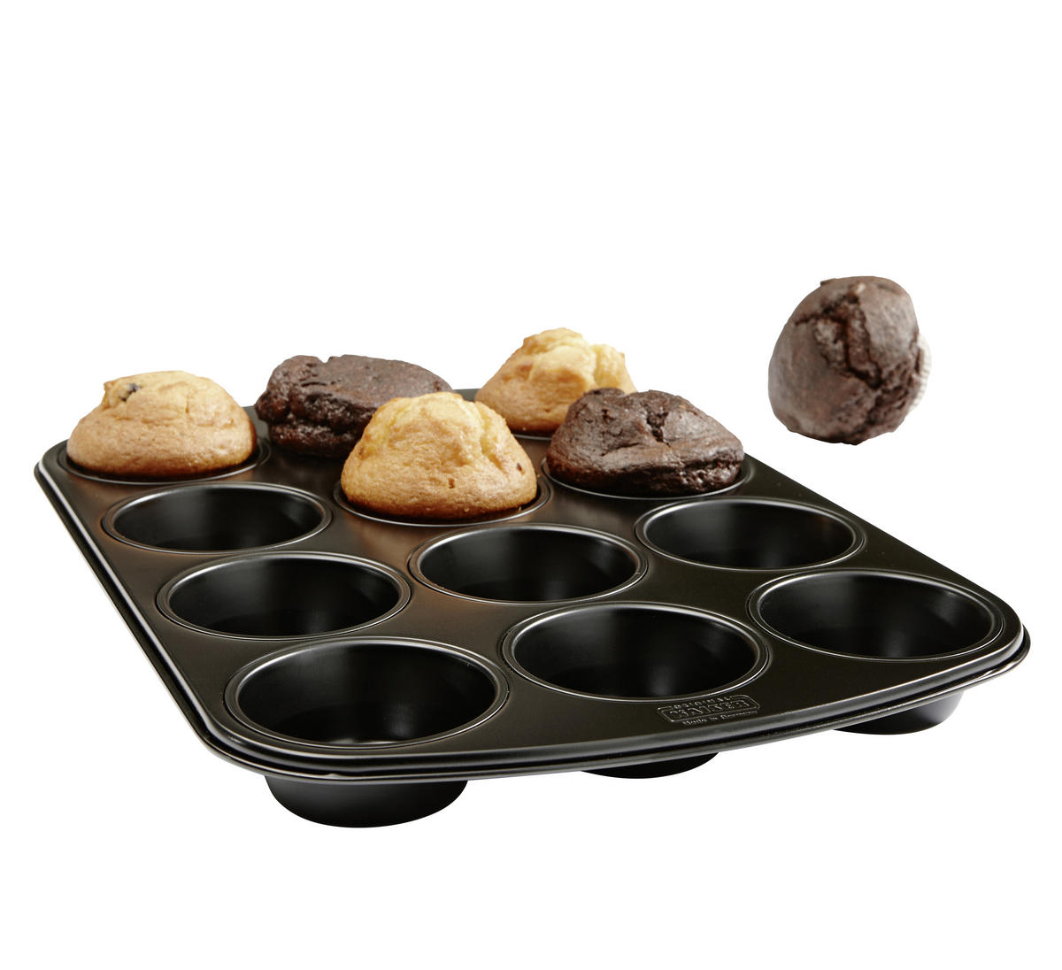 KALUP ZA MUFFINE  - crna, Konvencionalno, metal (27/38cm) - Kaiser