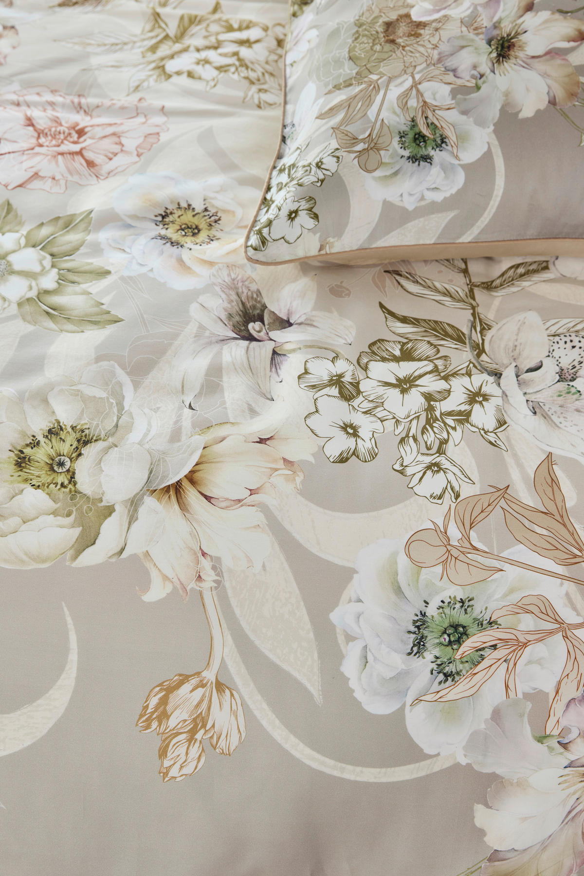 BETTWÄSCHE Exista Satin 160/210 cm  - Naturfarben, Basics, Textil (160/210cm) - Novel