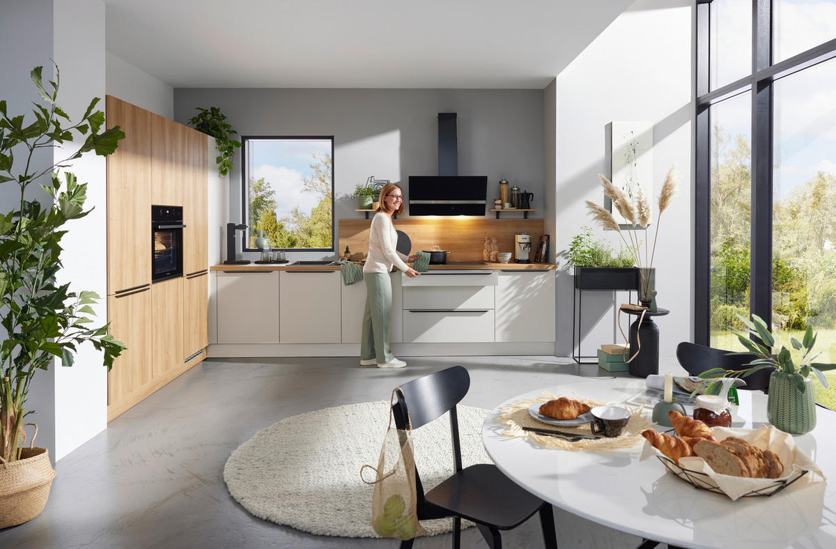 PLÁNOVATEĽNÁ KUCHYŇA - biela, Design, kompozitné drevo - Novel