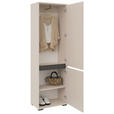GARDEROBE  in 220/195/38 cm  - Kaschmir/Anthrazit, MODERN, Holzwerkstoff (220/195/38cm) - Xora