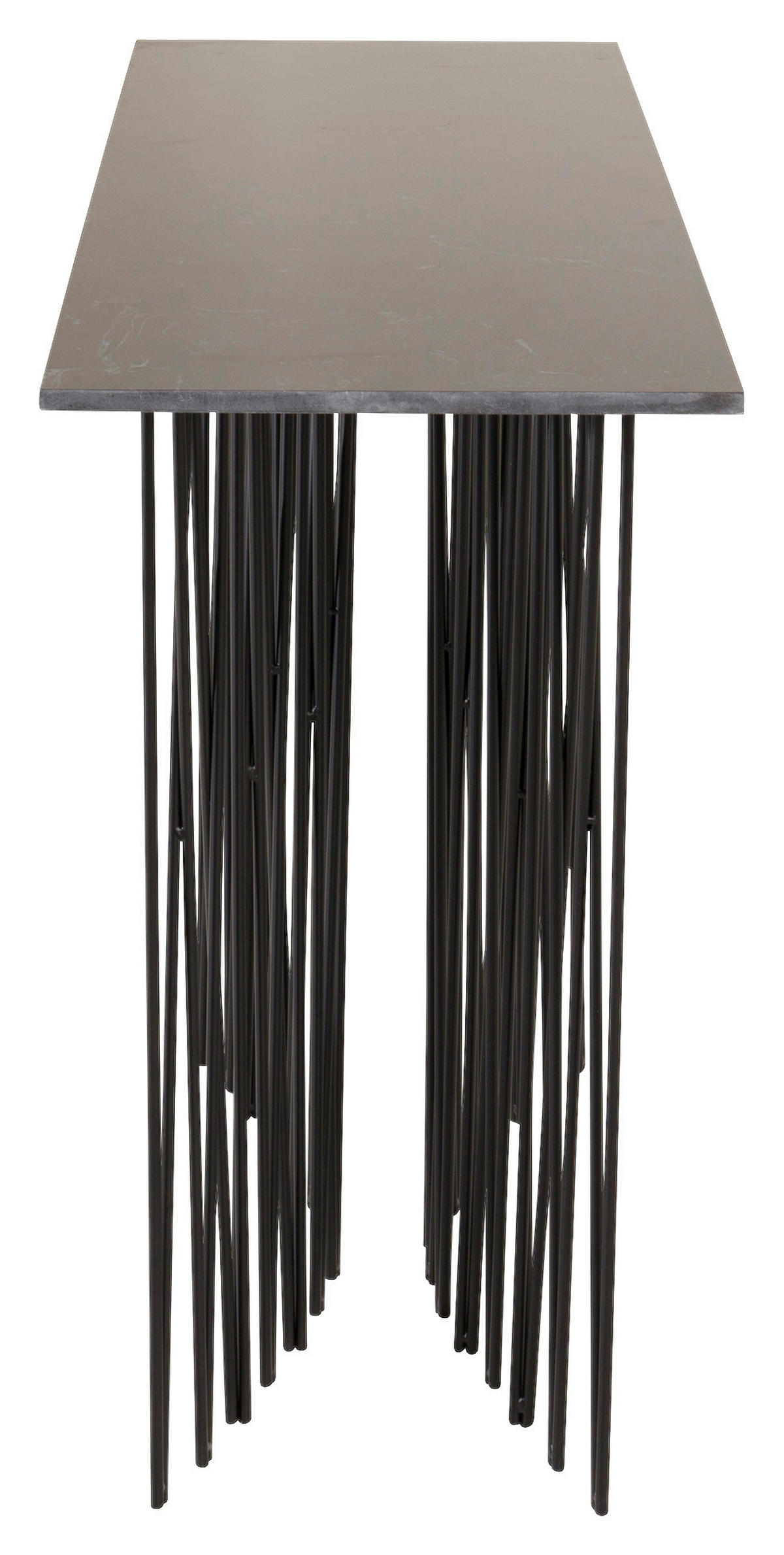 BEISTELLTISCH 130/37/74 cm Schwarz rechteckig  - Schwarz, Design, Glas/Metall (130/37/74cm) - Livetastic
