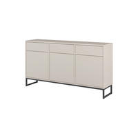 SIDEBOARD Alto 156,8/84,1/36,5 cm 3 Schublade(n)  - Kaschmir/Schwarz, Design, Holzwerkstoff/Metall (156,8/84,1/36,5cm) - MID.YOU
