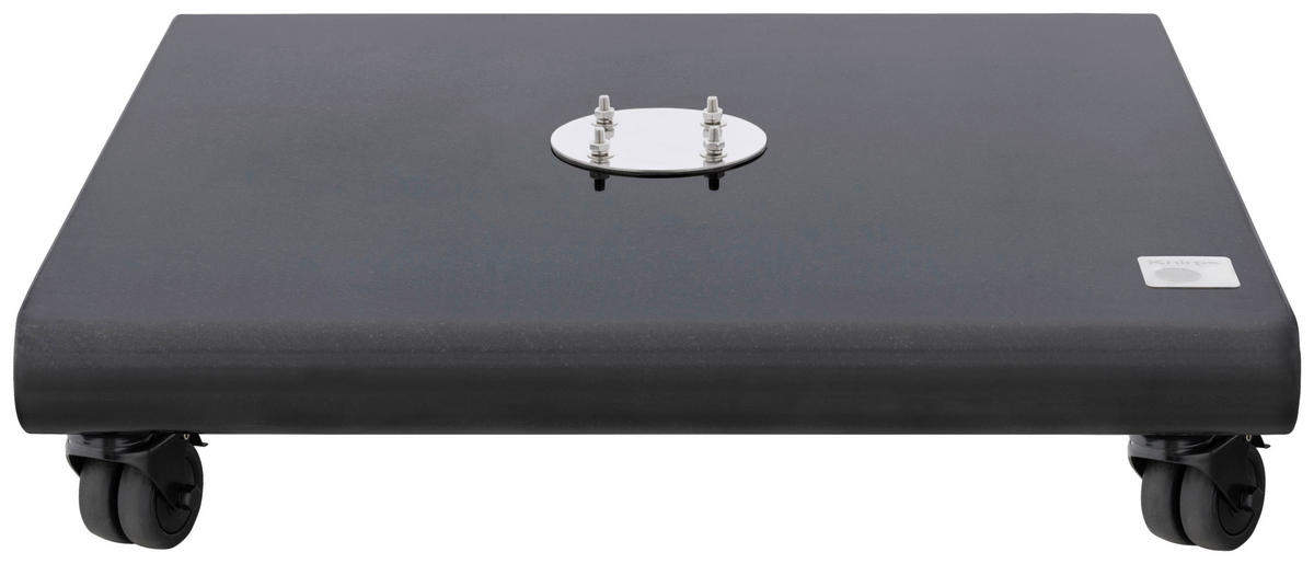 SONNENSCHIRMSTÄNDER - Schwarz, KONVENTIONELL, Stein (80/80/20cm) - KNIRPS