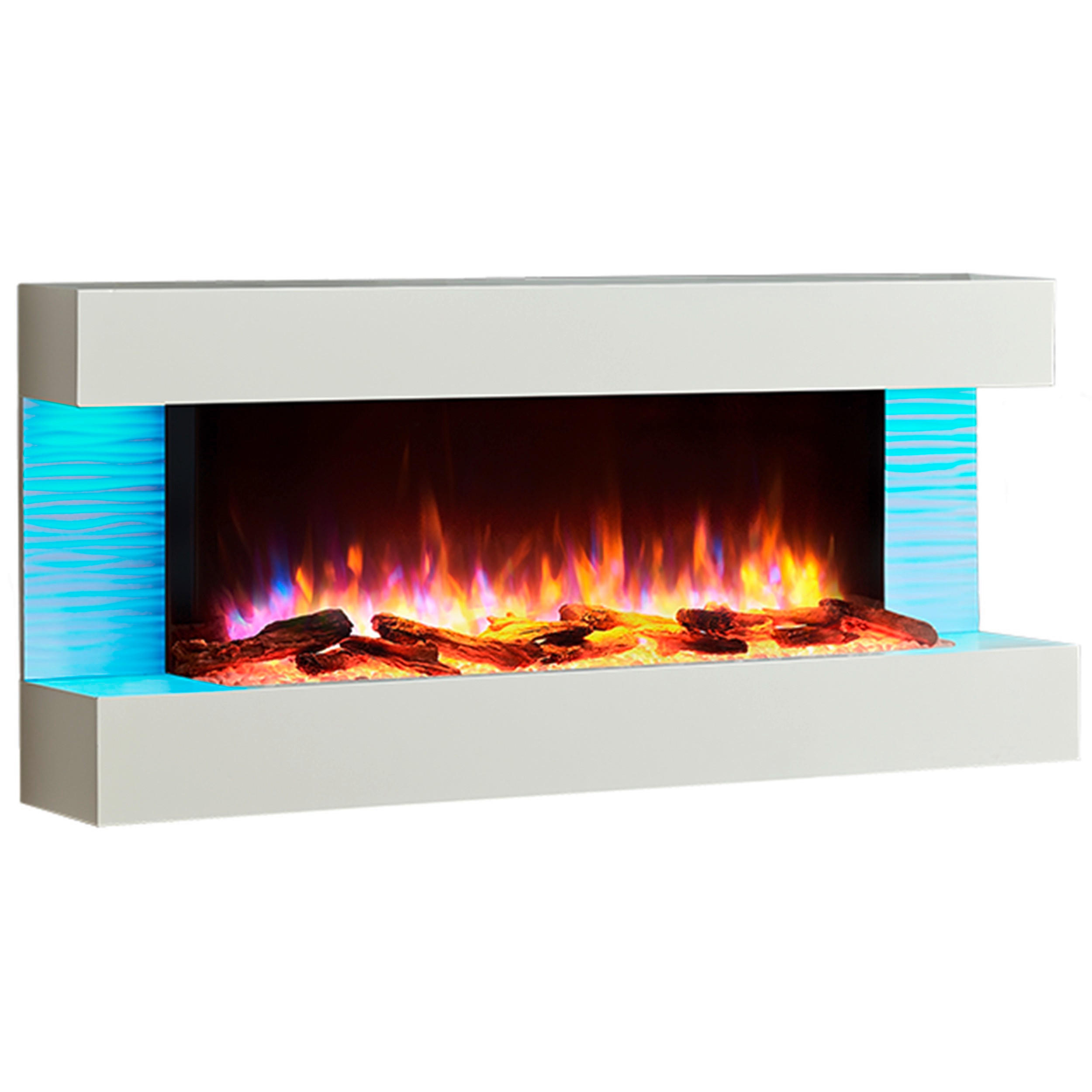 ELEKTROKAMIN - Weiß, Basics, Holzwerkstoff/Metall (100/83/28cm)