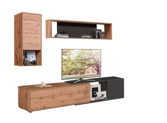 MOBILIER ÎNCASTRAT ÎN PERETE in - Basics, material pe bază de lemn (230/180/40cm) - Ti'me