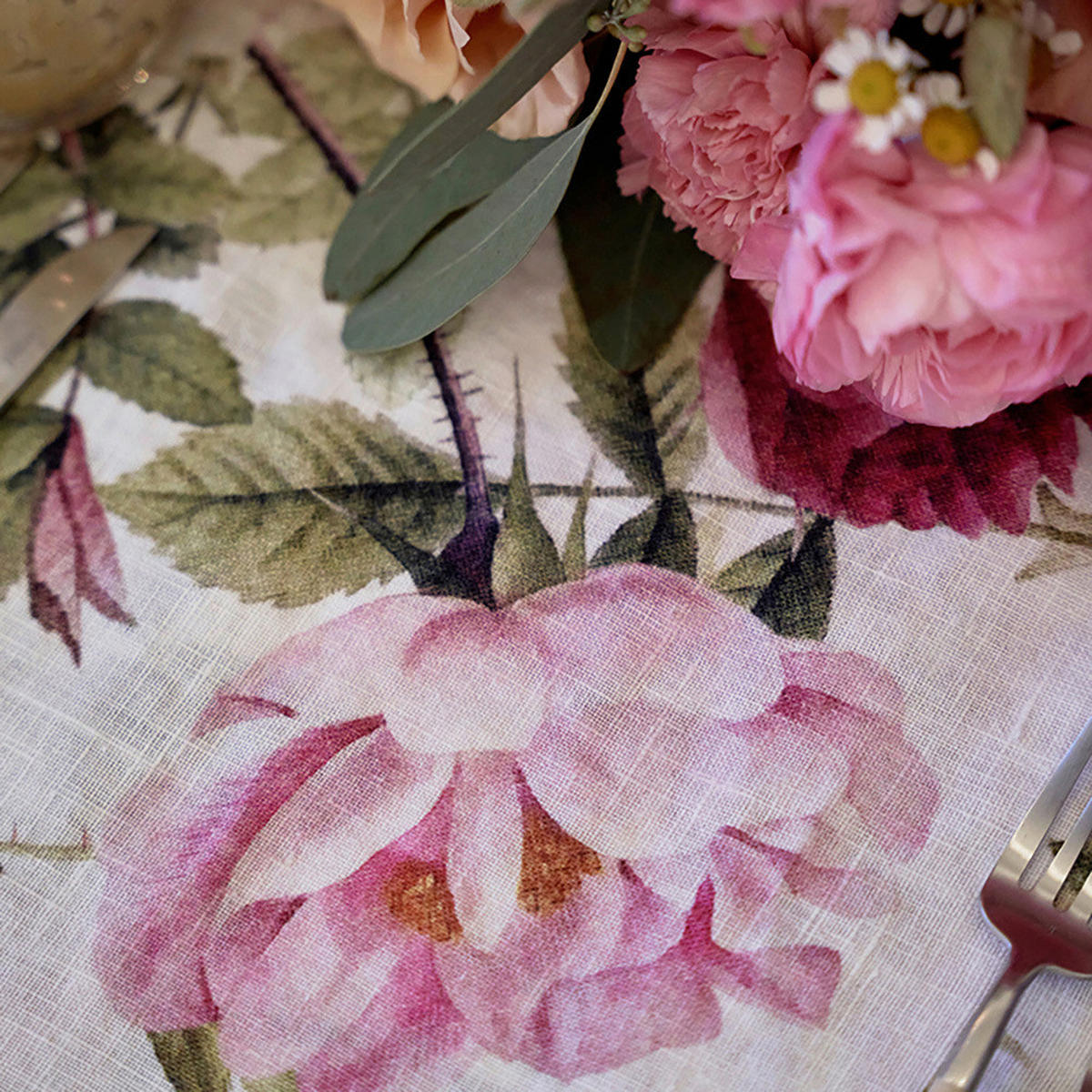 TISCHDECKE Textil Hellrosa 145/350 cm  - Hellrosa, Basics, Textil (145/350cm)