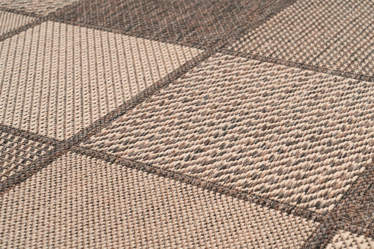 FLACHWEBETEPPICH 120/170 cm Splash 400 Braun / Creme Braun, Creme  - Creme/Braun, KONVENTIONELL, Textil (120/170cm)