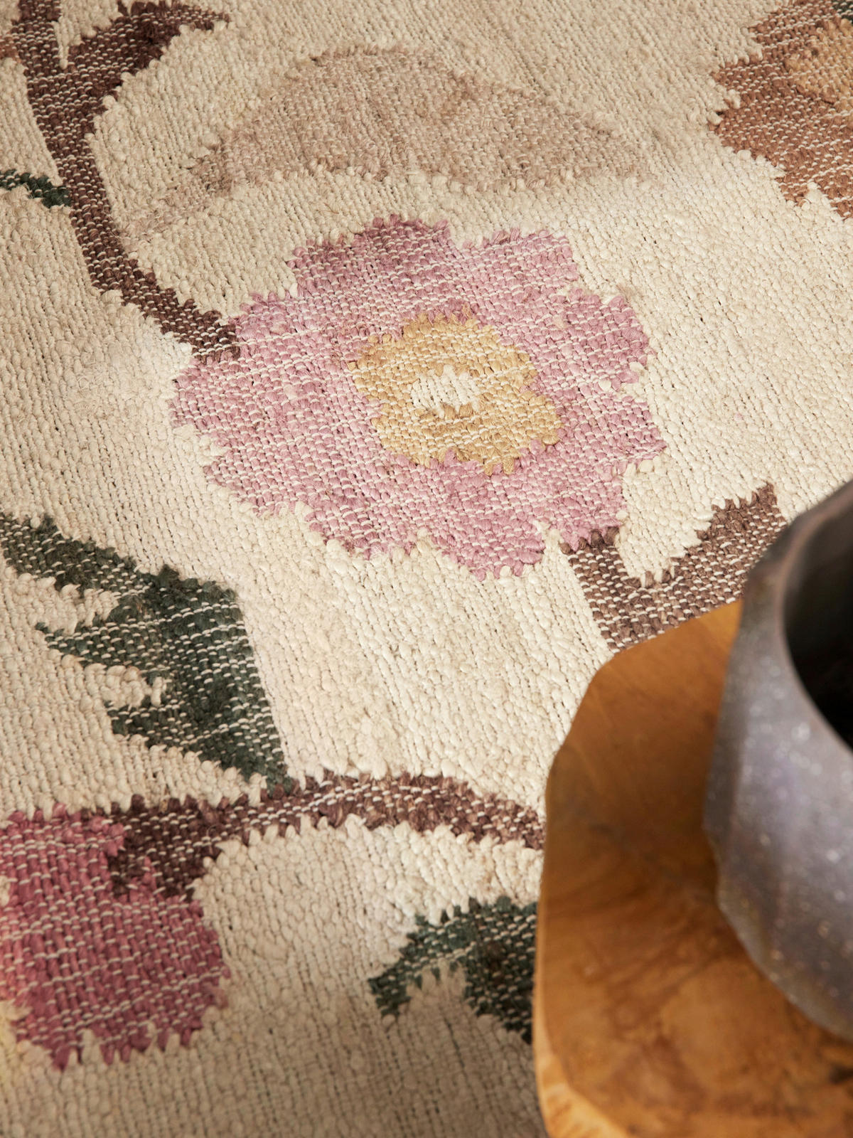 HANDWEBTEPPICH 200/300 cm Roya Creme, Multicolor rechteckig  - Multicolor/Creme, Basics, Textil (200/300cm) - Elle Decoration