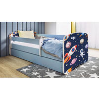 KINDER-/JUNIORBETT - Blau/Birkefarben, MODERN, Holz/Holzwerkstoff (80/160cm) - MID.YOU