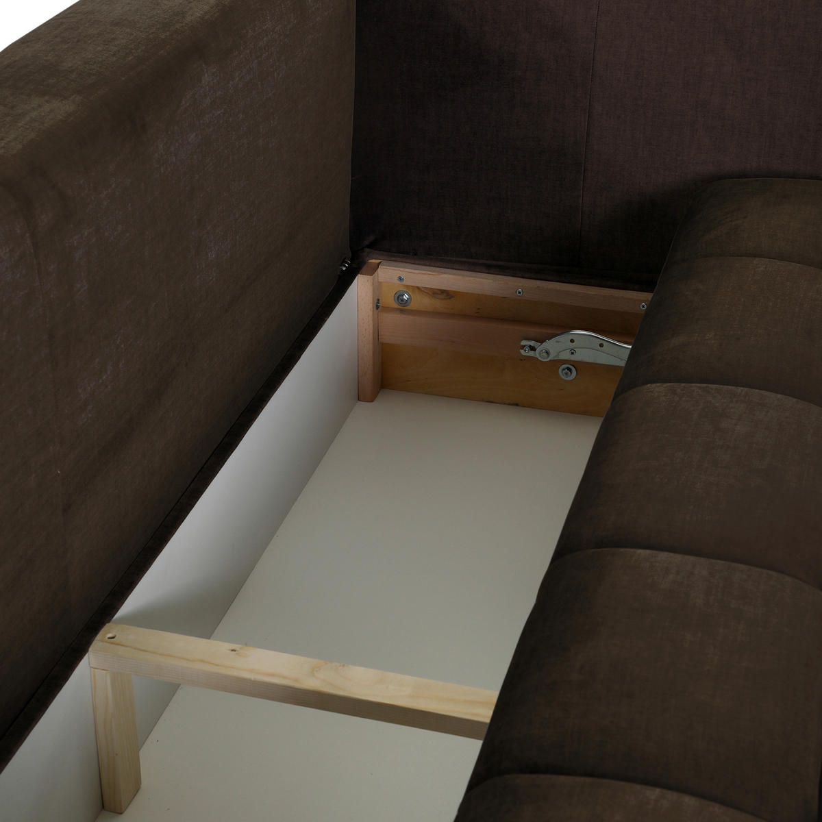 SCHLAFSOFA in Flachgewebe Dunkelbraun  - Dunkelbraun/Schwarz, Konventionell, Kunststoff/Textil (250/70/118cm) - MID.YOU